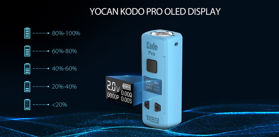 Yocan Kodo Pro 510 Thread 400mAh Battery for CBD THC Cart