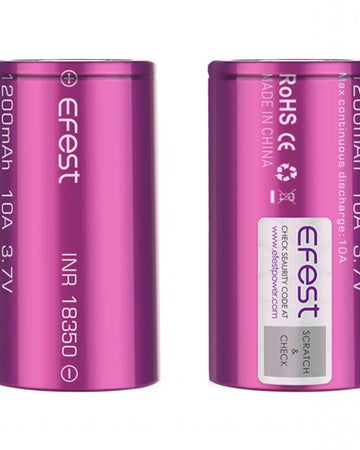 Efest 18350 10A 1200mAh Battery (Single)