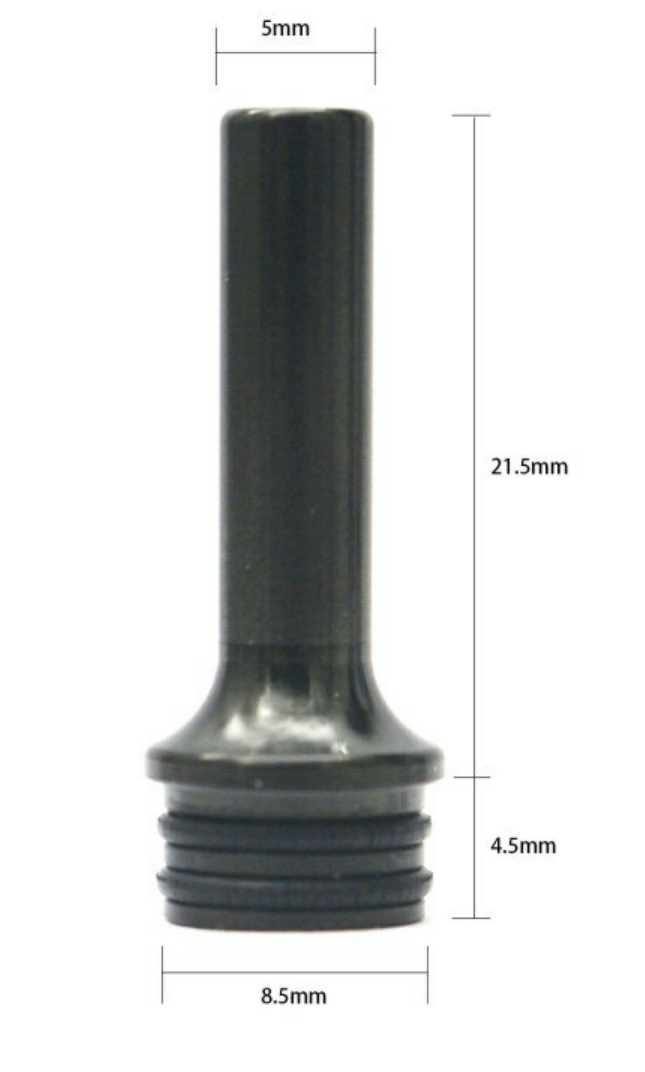 Metal Long Thin Drip Tip 510