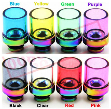 Pyrex Glass Coloured Drip Tip 510