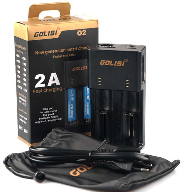 Golisi O2 2-Slot Smart Battery Charger